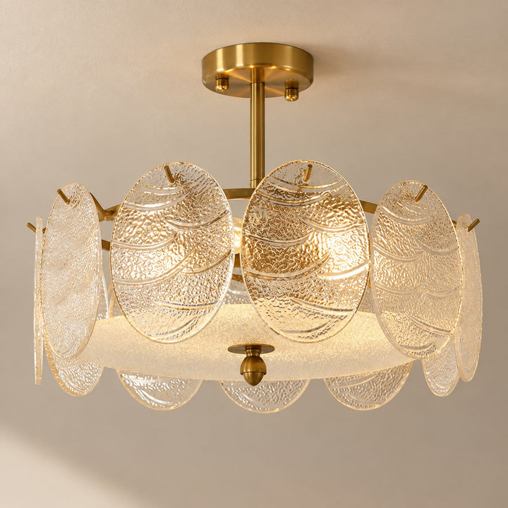 Modern Flush Mount Ceiling Light Fixture Metal LED Light for Home Office Space