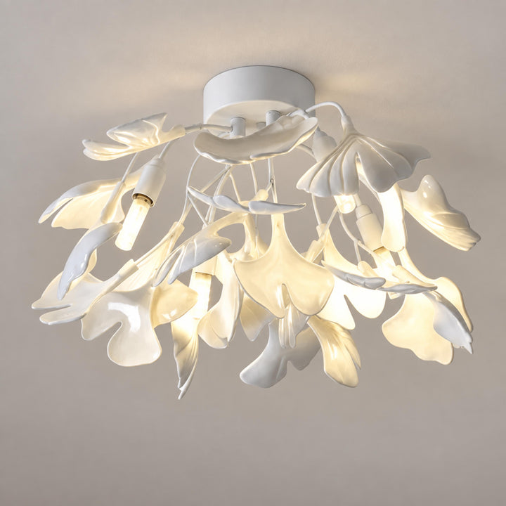 Modern Flush Mount Ceiling Light Metal Fixture with Dimmable LED 12 Inch 15W Warm White