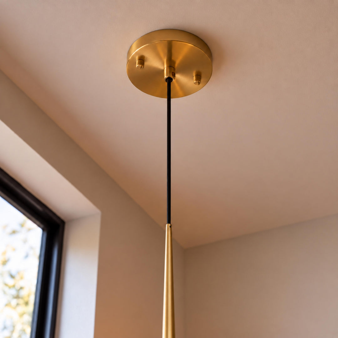 Modern Copper & Crystal Pendant Light with G4 LED