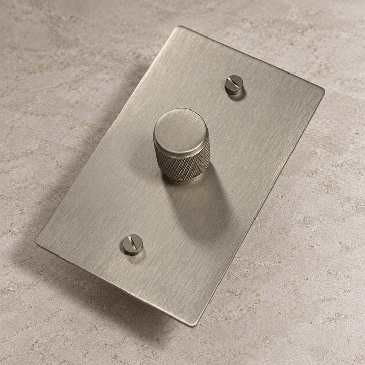 Solid Brass 3-Way Rotary Dimmer Light Switch – 1–4 Gang