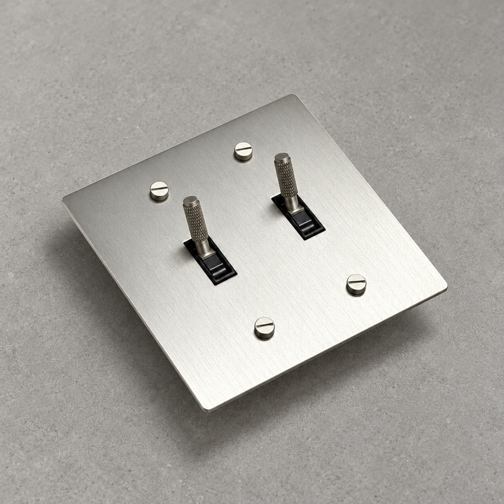 Solid Brass Toggle Light Switch – 3-Way, 1–4 Gang