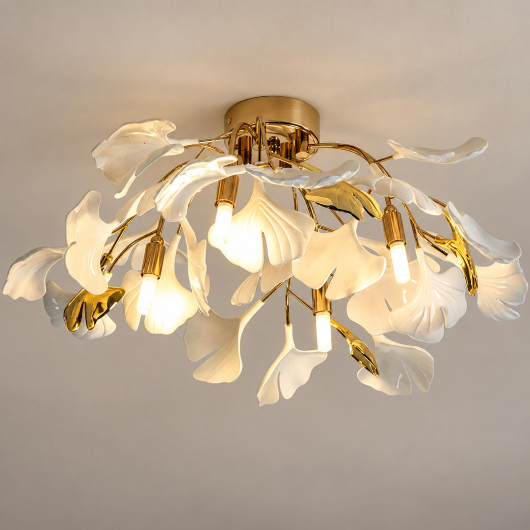 Modern Flush Mount Ceiling Light Metal Fixture with Dimmable LED 12 Inch 15W Warm White