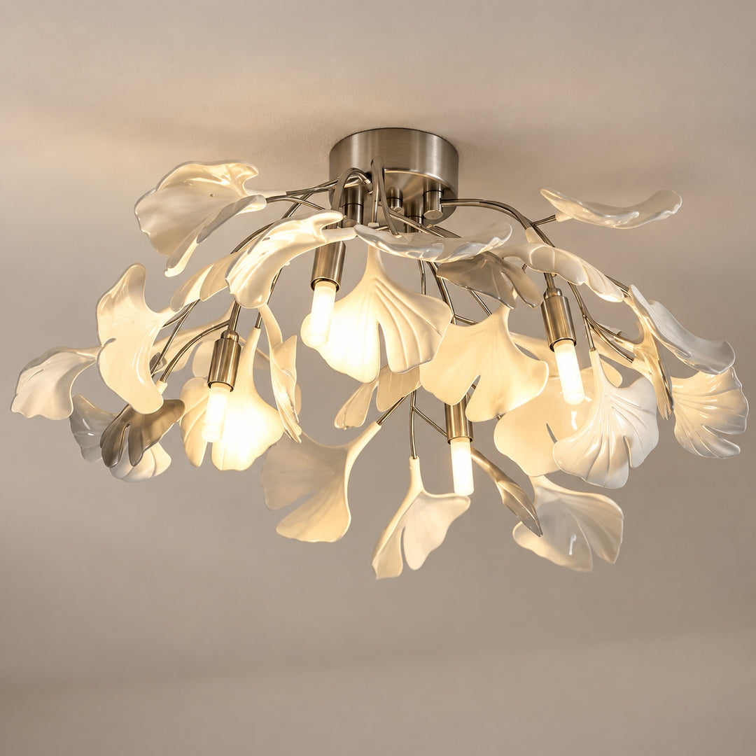 Modern Flush Mount Ceiling Light Metal Fixture with Dimmable LED 12 Inch 15W Warm White