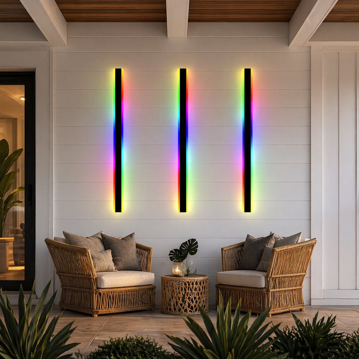 Modern Outdoor Wall Light Waterproof Aluminum LED with Remote Control IP65