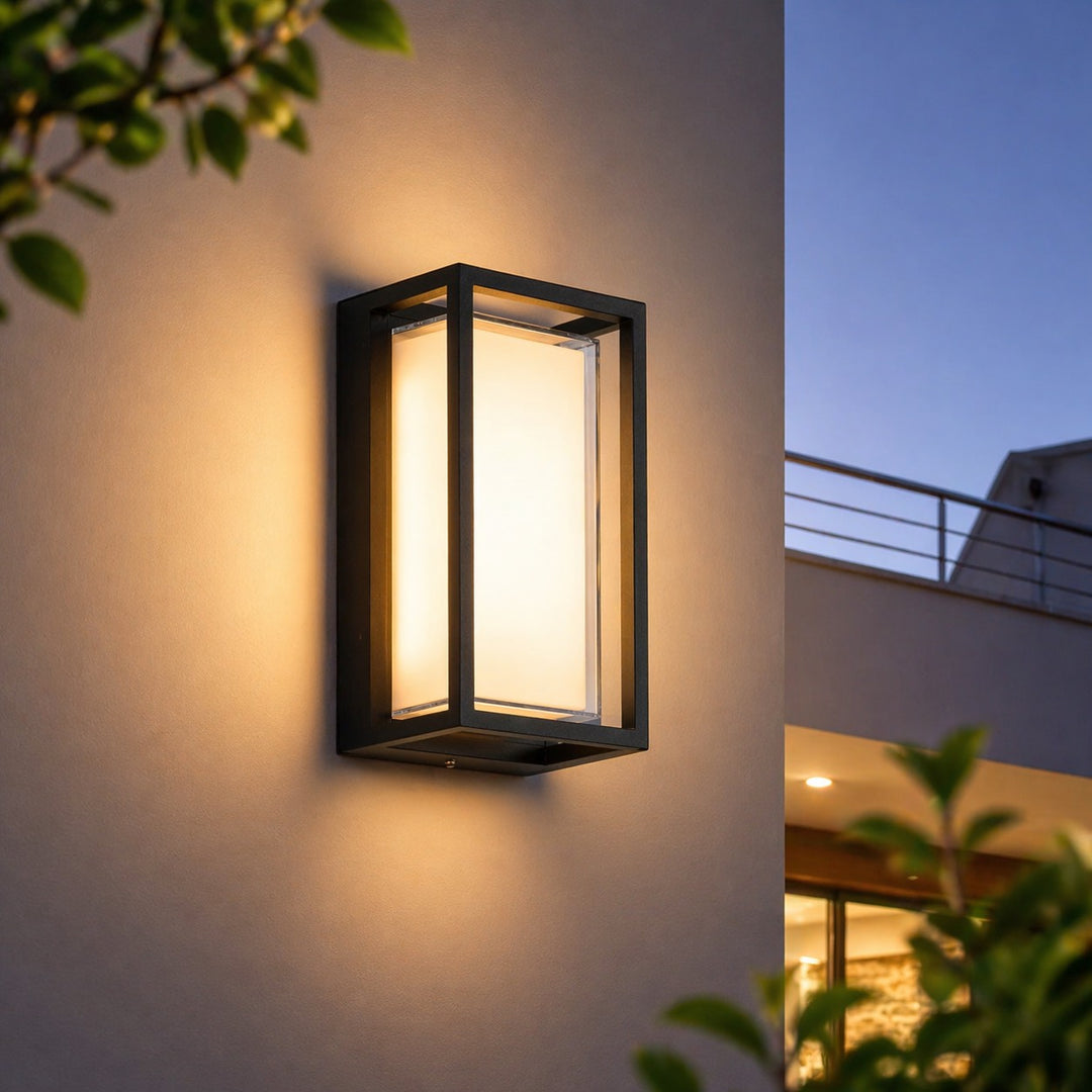 Modern Outdoor Wall Light Waterproof Aluminum Fixture for Villa Porch and Corridor with LED