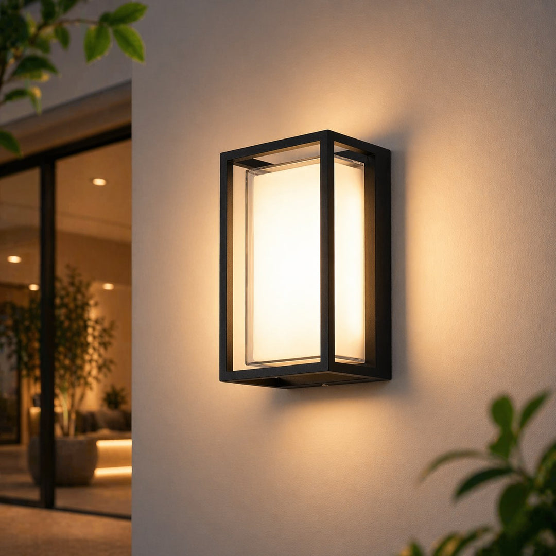 Modern Outdoor Wall Light Waterproof Aluminum Fixture for Villa Porch and Corridor with LED