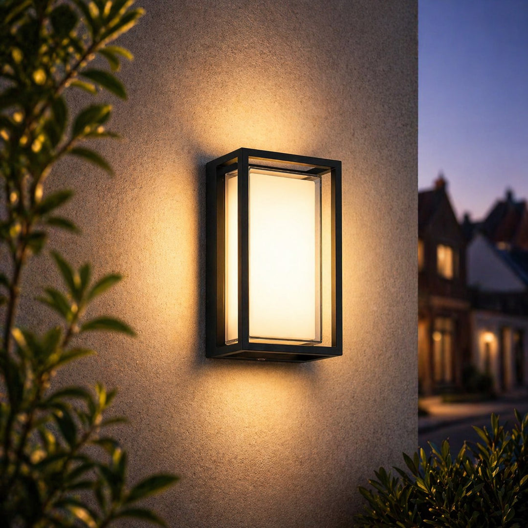 Modern Outdoor Wall Light Waterproof Aluminum Fixture for Villa Porch and Corridor with LED