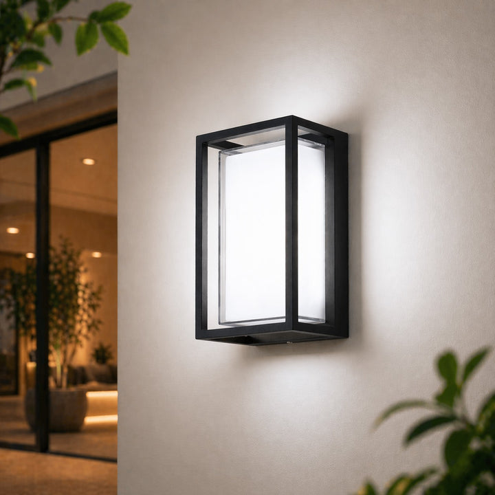 Modern Outdoor Wall Light Waterproof Aluminum Fixture for Villa Porch and Corridor with LED