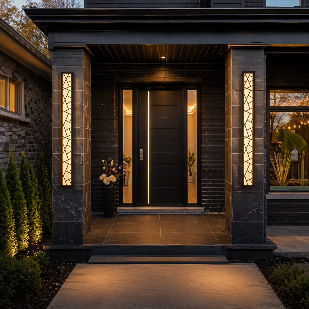 Modern LED Wall Light Waterproof Outdoor Fixture Anti-Rust Design for Gardens and Garages