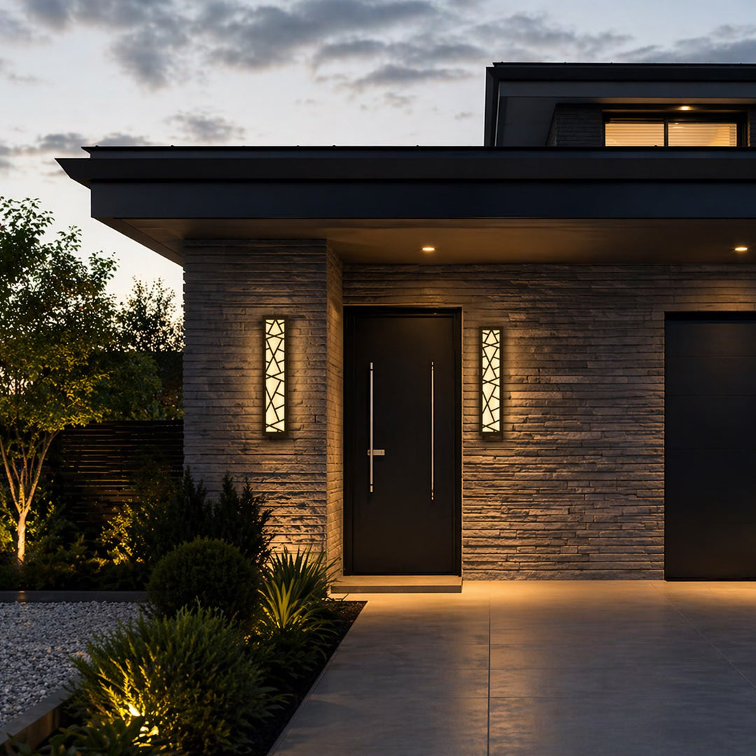 Modern LED Wall Light Waterproof Outdoor Fixture Anti-Rust Design for Gardens and Garages