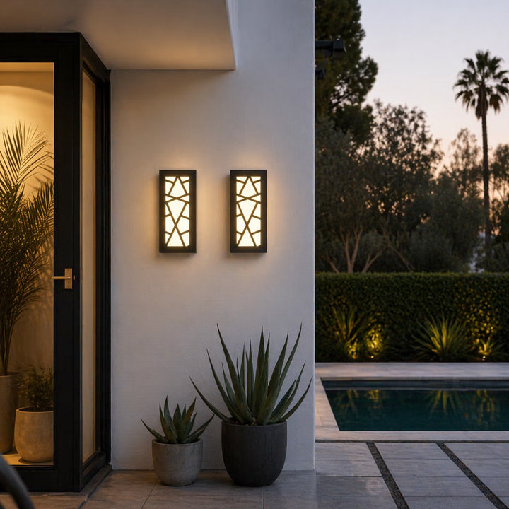 Modern LED Wall Light Waterproof Outdoor Fixture Anti-Rust Design for Gardens and Garages