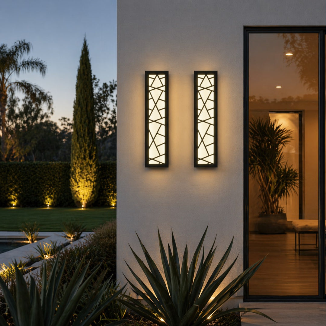 Modern LED Wall Light Waterproof Outdoor Fixture Anti-Rust Design for Gardens and Garages