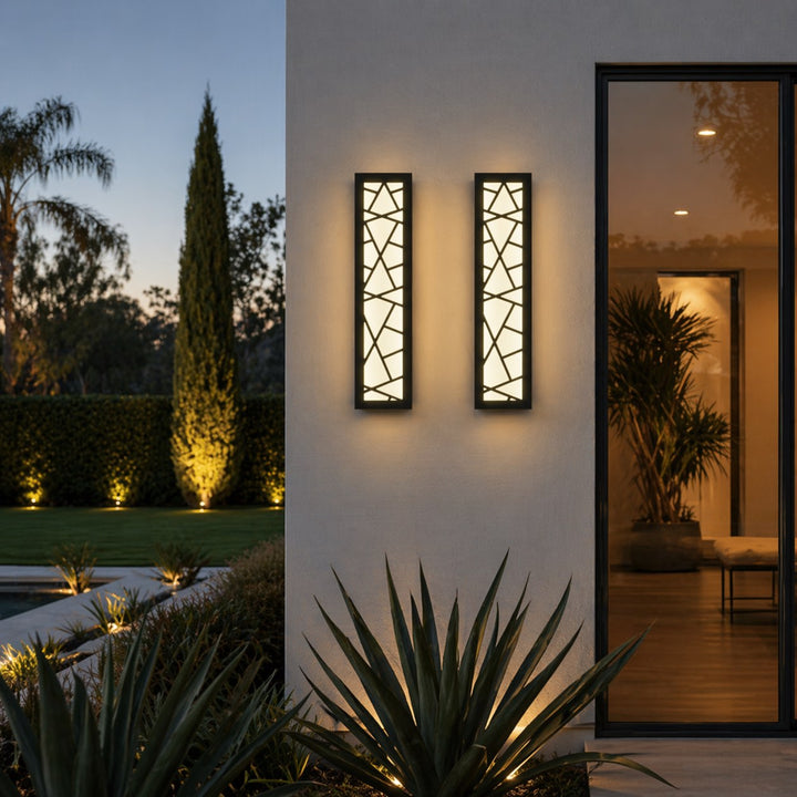 Modern LED Wall Light Waterproof Outdoor Fixture Anti-Rust Design for Gardens and Garages