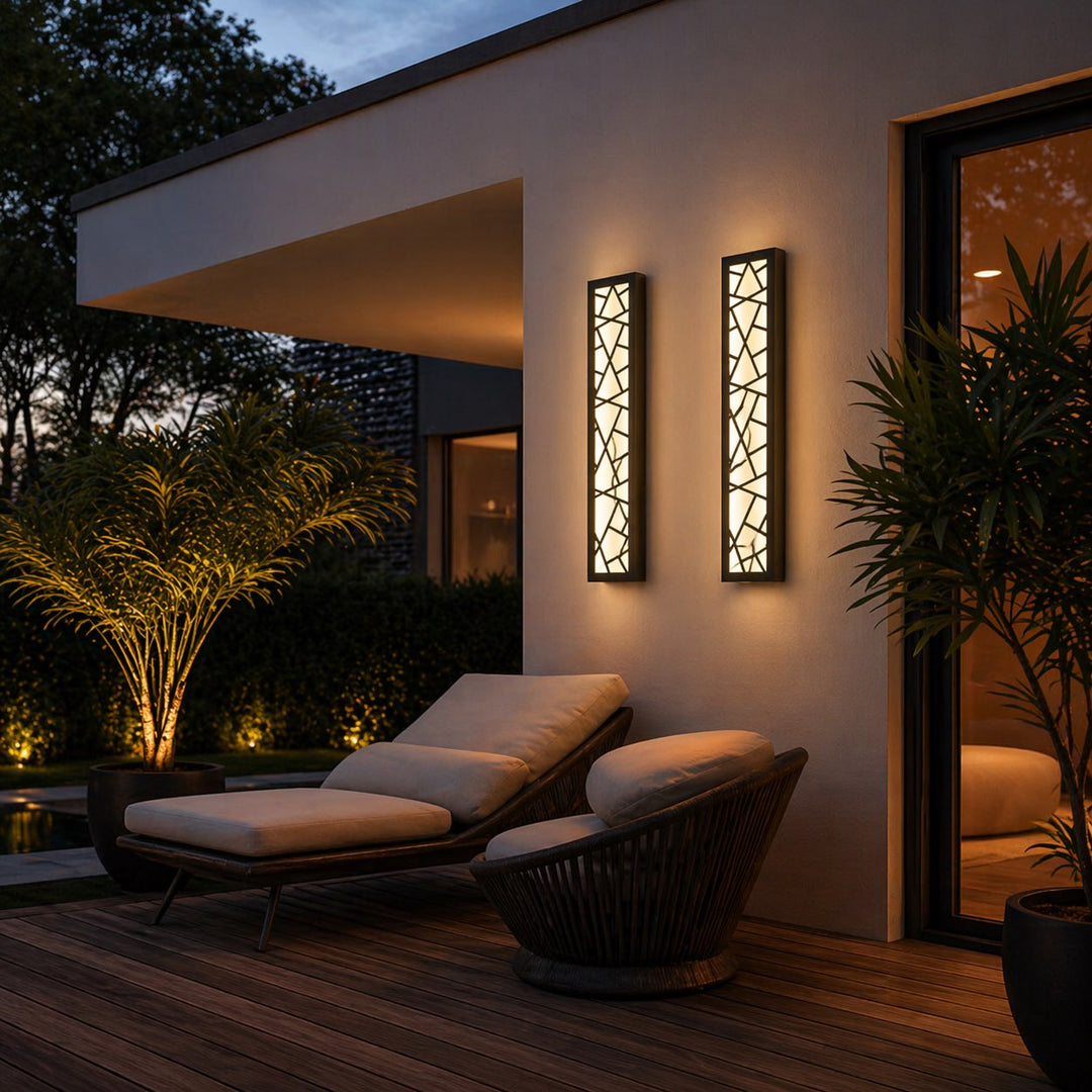 Modern LED Wall Light Waterproof Outdoor Fixture Anti-Rust Design for Gardens and Garages