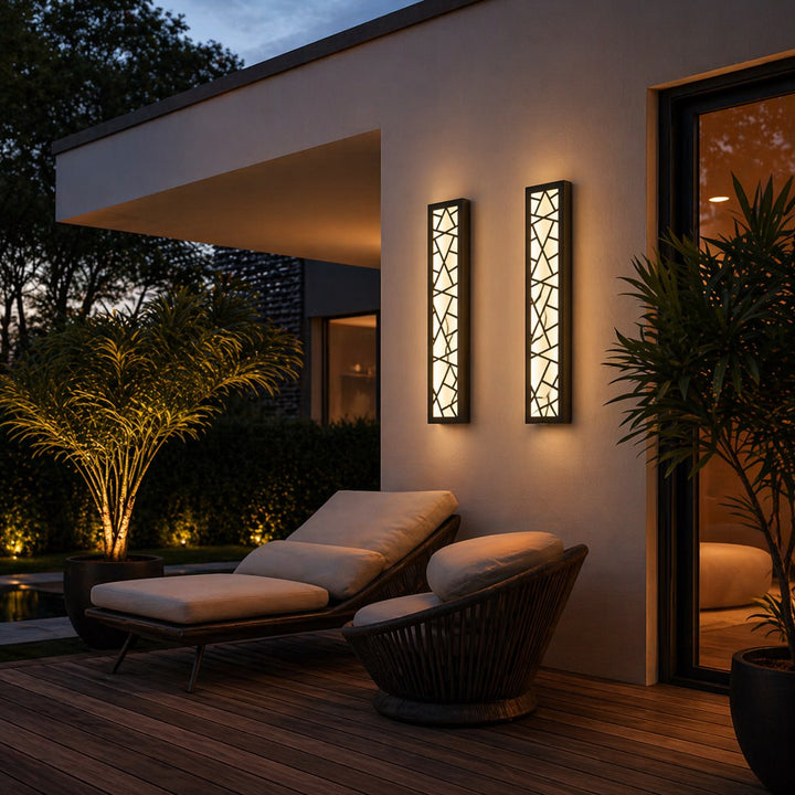 Modern LED Wall Light Waterproof Outdoor Fixture Anti-Rust Design for Gardens and Garages