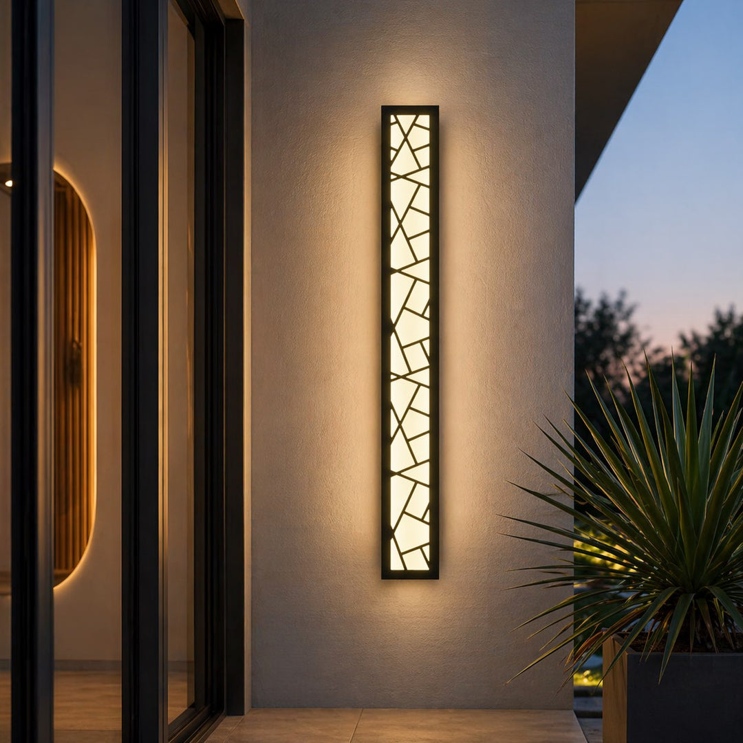 Modern LED Wall Light Waterproof Outdoor Fixture Anti-Rust Design for Gardens and Garages