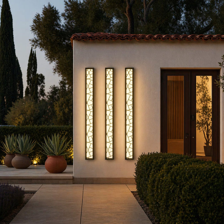 Modern LED Wall Light Waterproof Outdoor Fixture Anti-Rust Design for Gardens and Garages