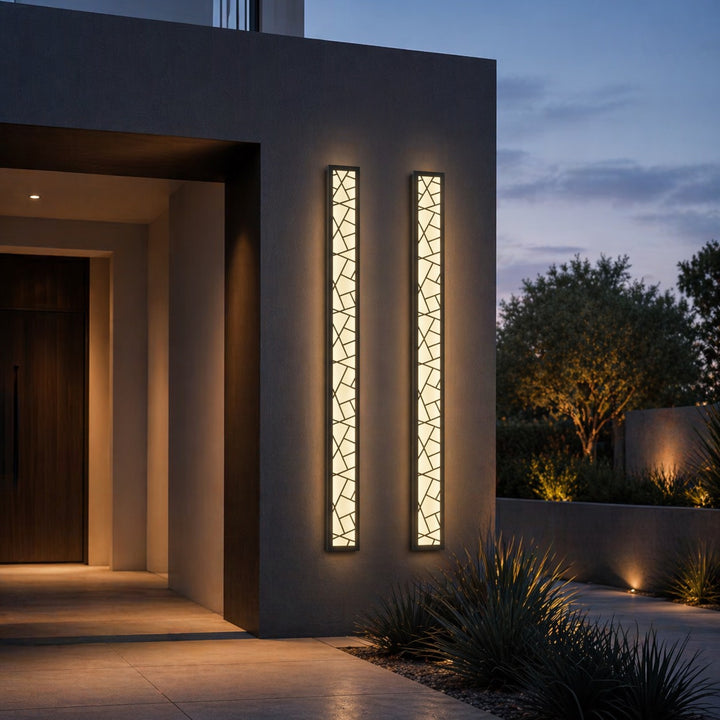 Modern LED Wall Light Waterproof Outdoor Fixture Anti-Rust Design for Gardens and Garages
