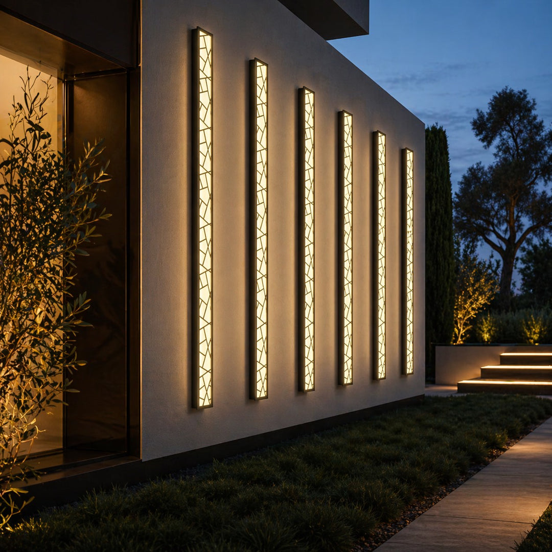 Modern LED Wall Light Waterproof Outdoor Fixture Anti-Rust Design for Gardens and Garages