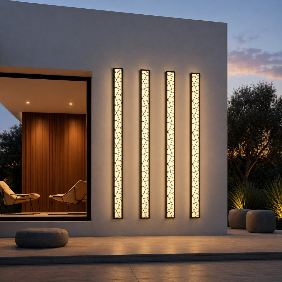 Modern LED Wall Light Waterproof Outdoor Fixture Anti-Rust Design for Gardens and Garages