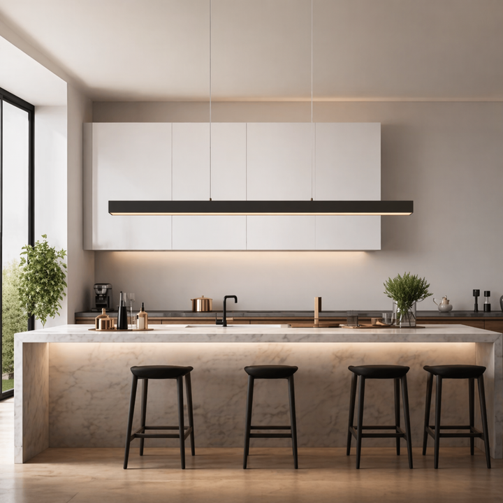 Modern Linear LED Kitchen Island Pendant Light