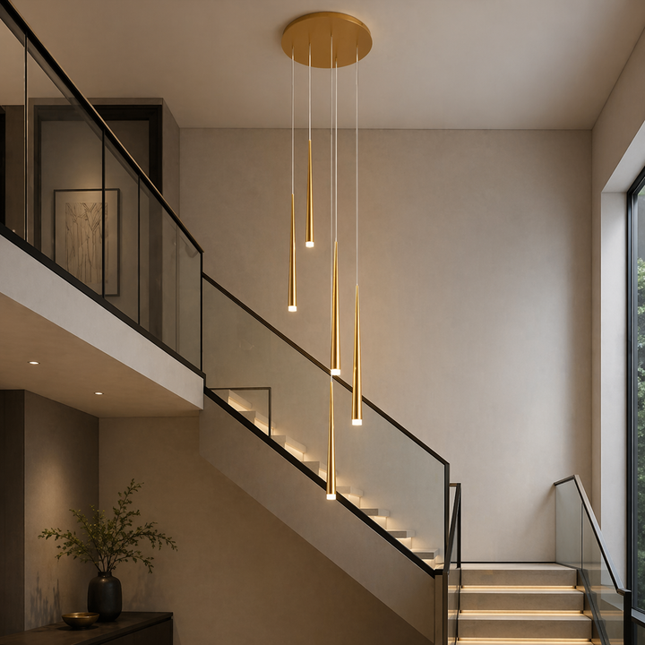 Modern Nordic Ceiling Light Adjustable Flush Mount Iron Acrylic Dimmable LED 6-68 Heads
