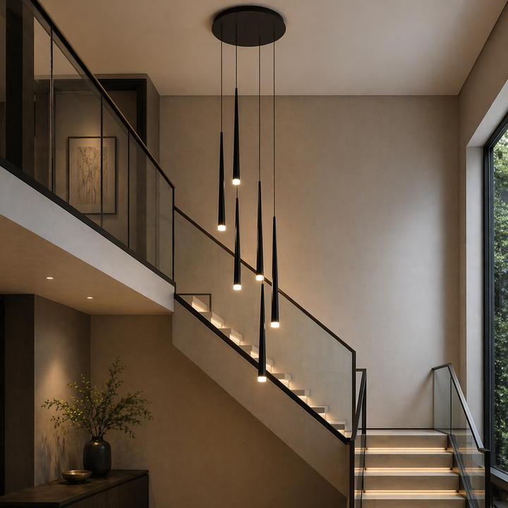 Modern Nordic Ceiling Light Adjustable Flush Mount Iron Acrylic Dimmable LED 6-68 Heads