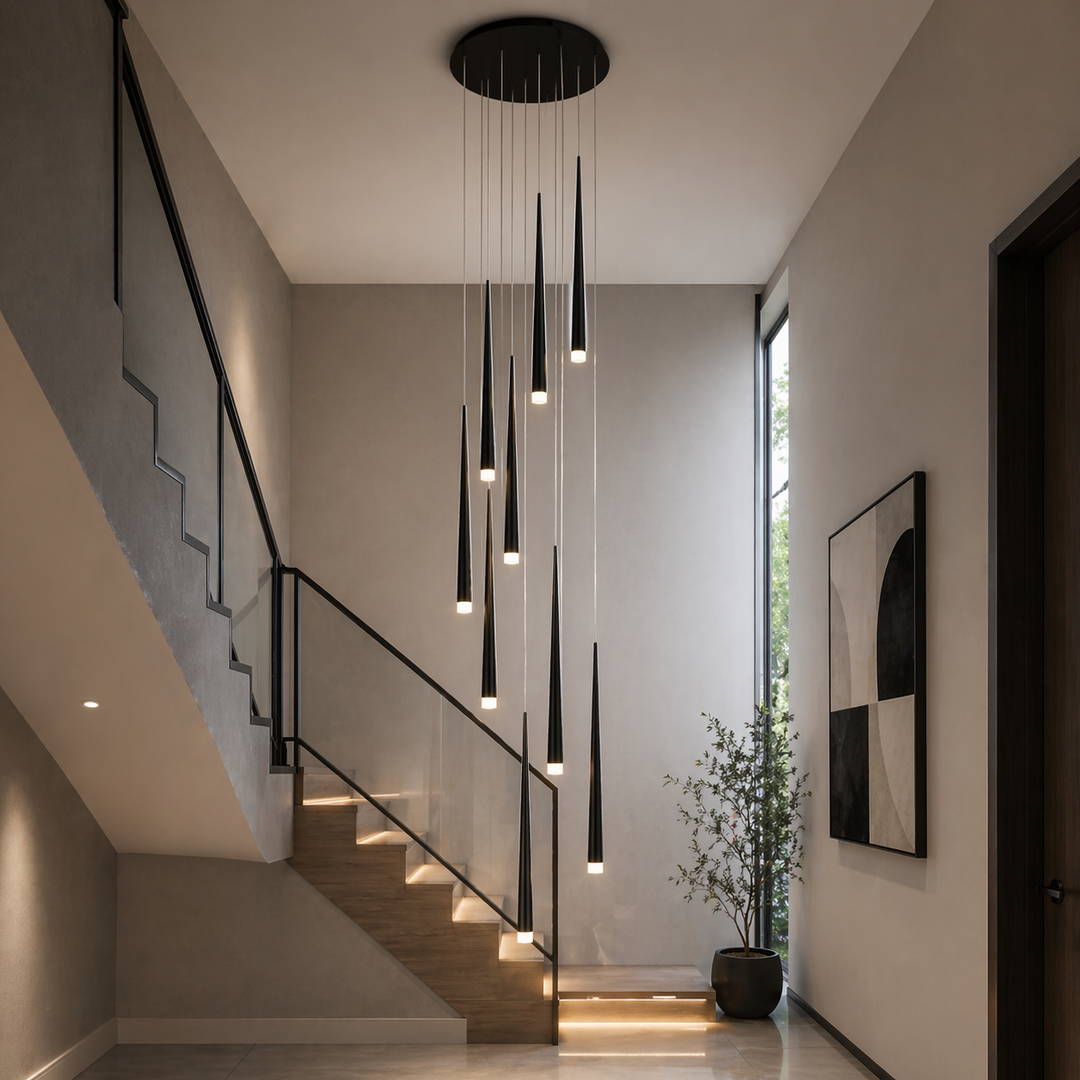 Modern Nordic Ceiling Light Adjustable Flush Mount Iron Acrylic Dimmable LED 6-68 Heads