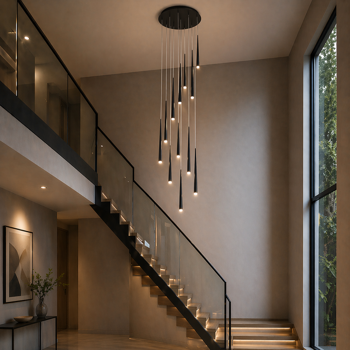 Modern Nordic Ceiling Light Adjustable Flush Mount Iron Acrylic Dimmable LED 6-68 Heads
