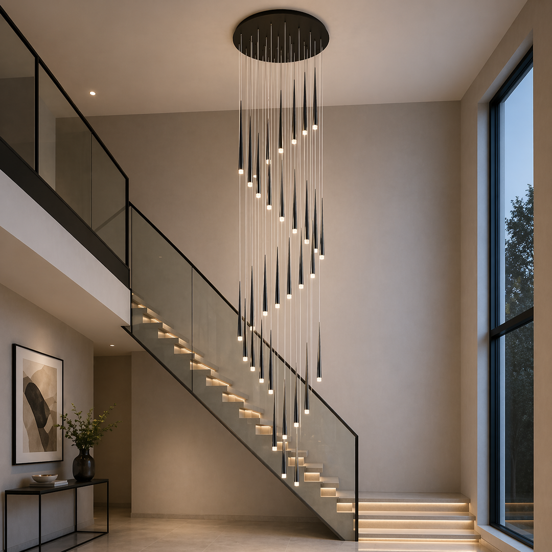Modern Nordic Ceiling Light Adjustable Flush Mount Iron Acrylic Dimmable LED 6-68 Heads
