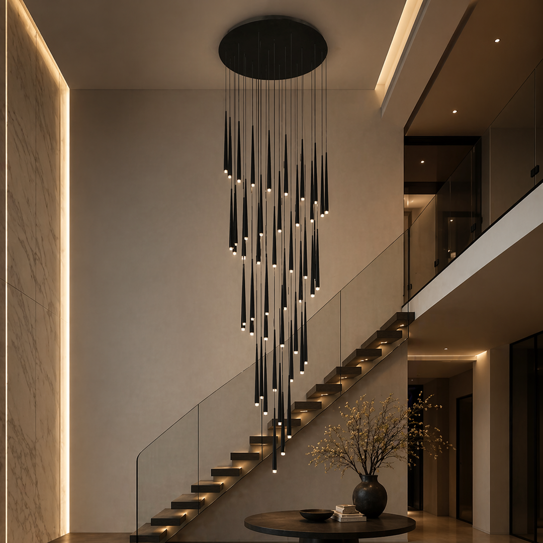 Modern Nordic Ceiling Light Adjustable Flush Mount Iron Acrylic Dimmable LED 6-68 Heads