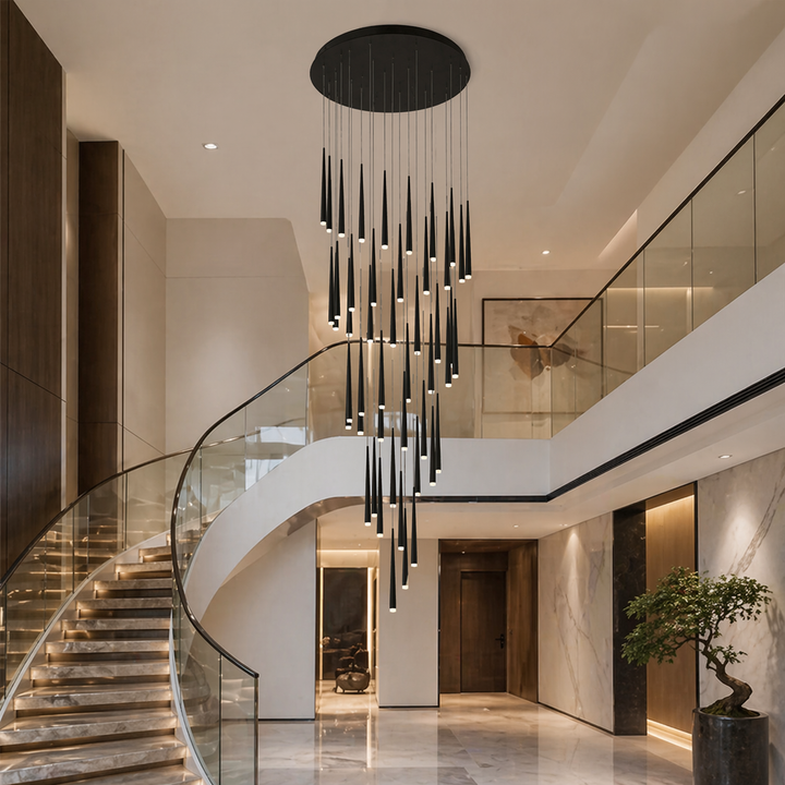 Modern Nordic Ceiling Light Adjustable Flush Mount Iron Acrylic Dimmable LED 6-68 Heads