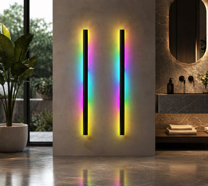 Modern Outdoor Wall Light Waterproof Aluminum LED with Remote Control IP65