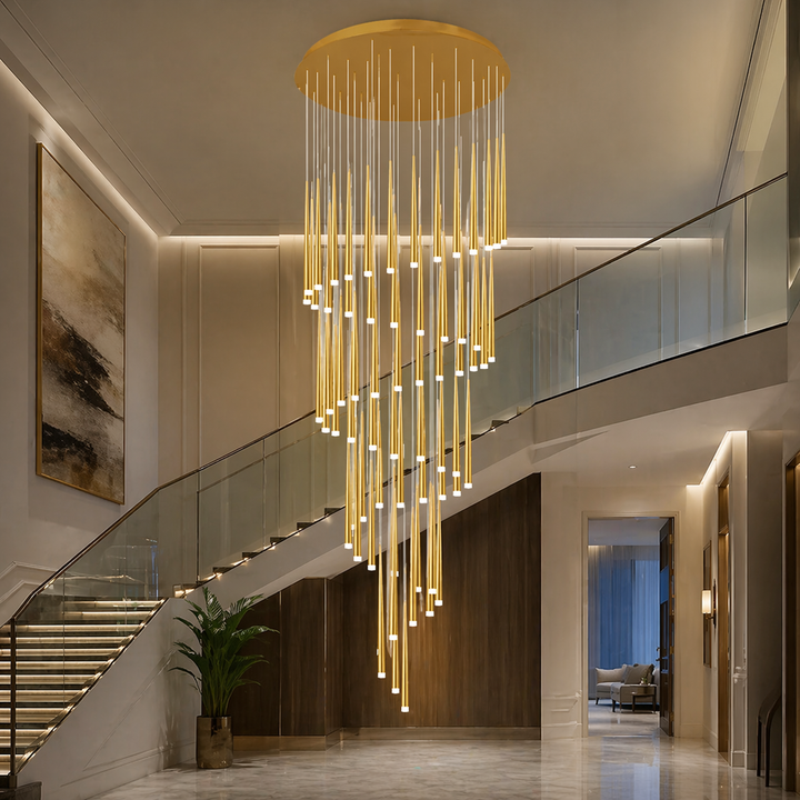Modern Nordic Ceiling Light Adjustable Flush Mount Iron Acrylic Dimmable LED 6-68 Heads