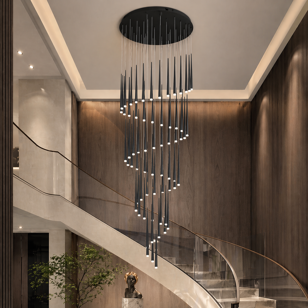 Modern Nordic Ceiling Light Adjustable Flush Mount Iron Acrylic Dimmable LED 6-68 Heads