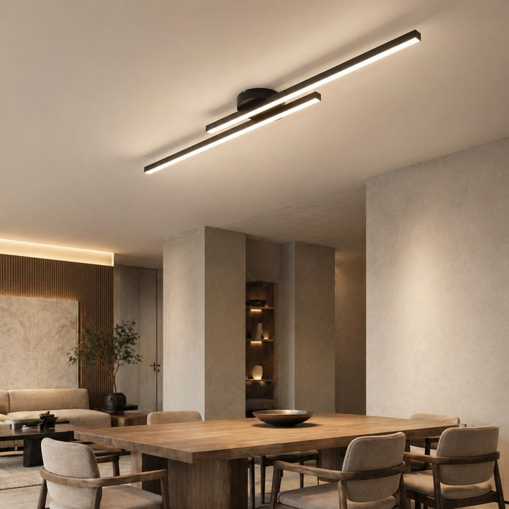 Modern Flush Mount Ceiling Light Aluminum LED Fixture for Minimalist Interiors