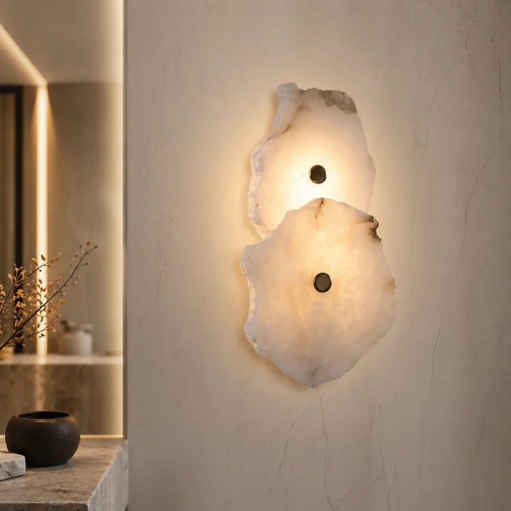 Modern Wall Light Wall Mounted Adjustable Iron and Marble LED Fixture for Bedroom Living Room Decor