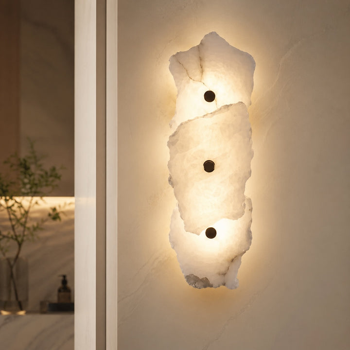 Modern Wall Light Wall Mounted Adjustable Iron and Marble LED Fixture for Bedroom Living Room Decor
