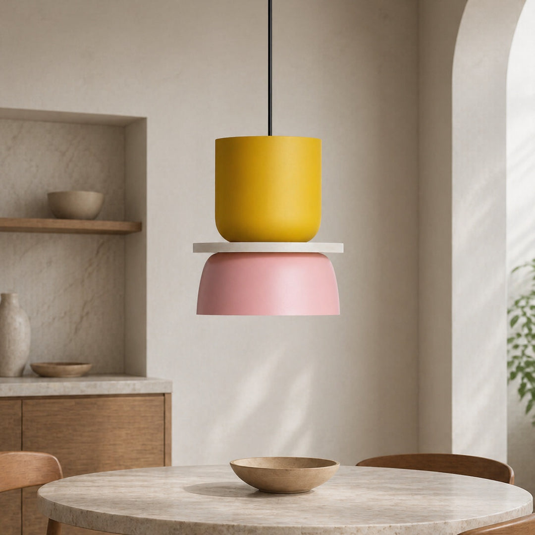 Nordic Pendant Lighting Adjustable Dome Design Zinc Alloy Metal LED Compatible Fixture