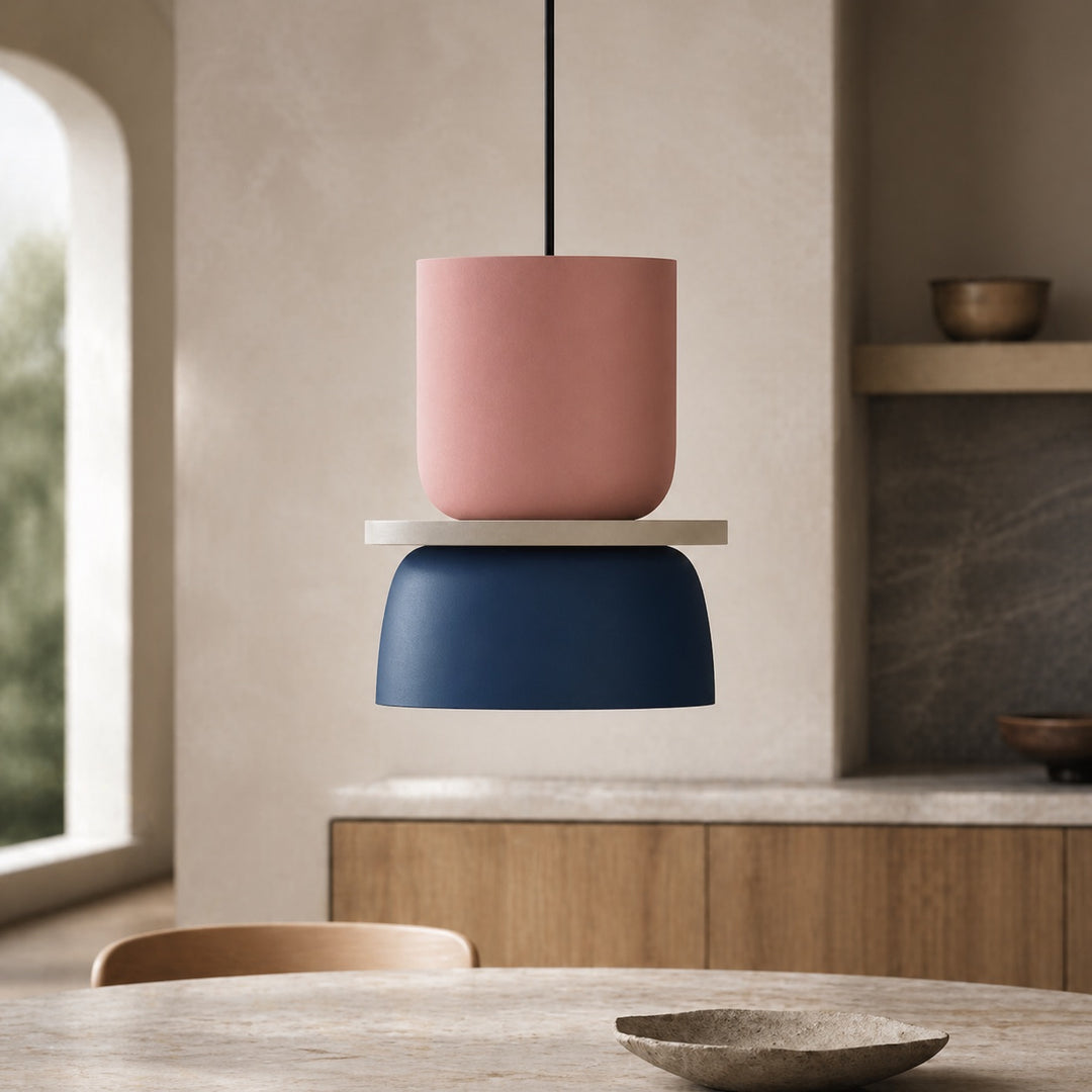 Nordic Pendant Lighting Adjustable Dome Design Zinc Alloy Metal LED Compatible Fixture