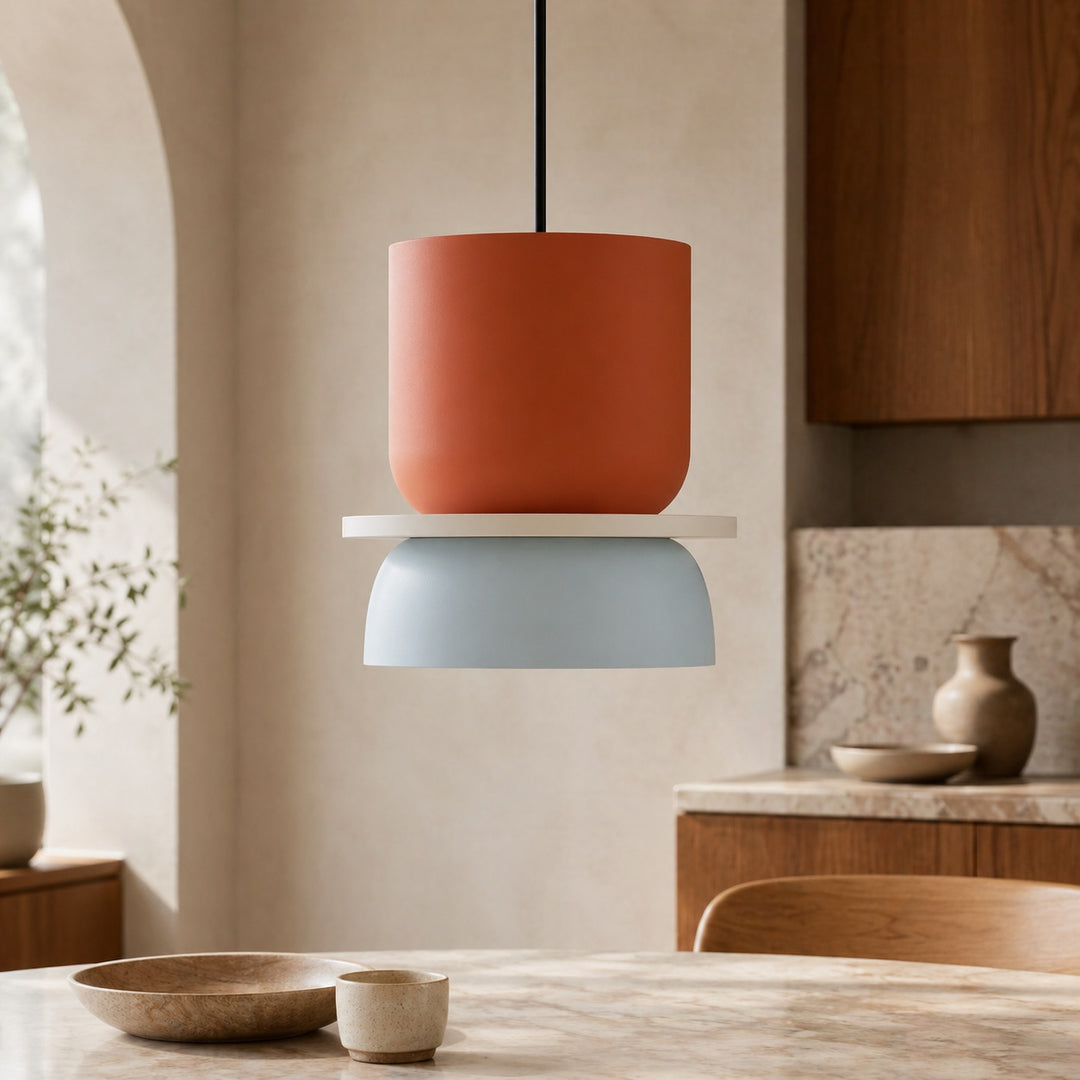Nordic Pendant Lighting Adjustable Dome Design Zinc Alloy Metal LED Compatible Fixture