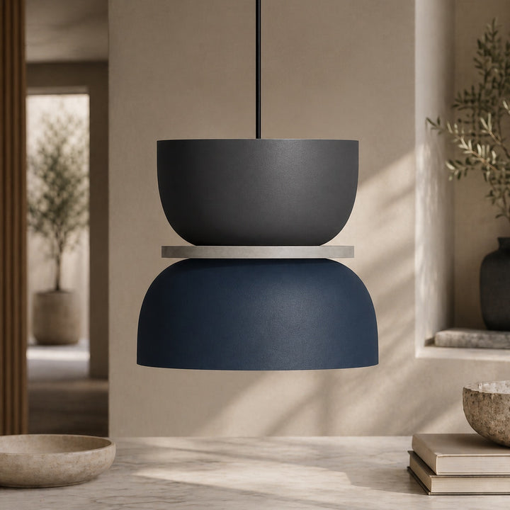 Nordic Pendant Lighting Adjustable Dome Design Zinc Alloy Metal LED Compatible Fixture