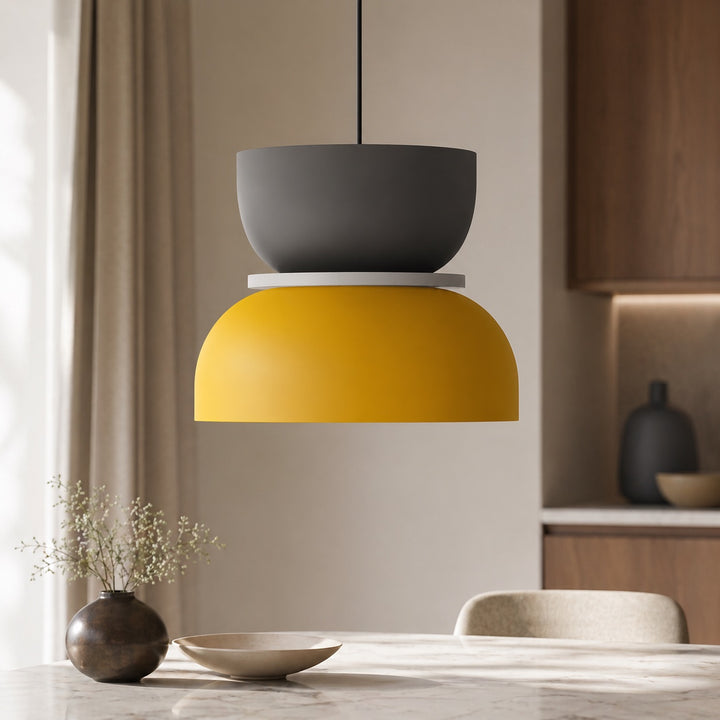 Nordic Pendant Lighting Adjustable Dome Design Zinc Alloy Metal LED Compatible Fixture