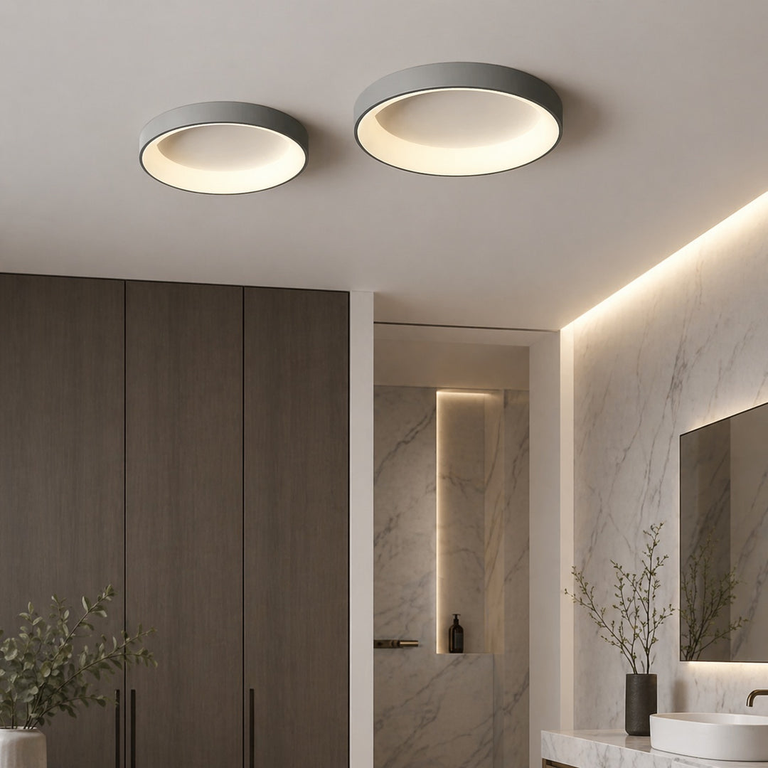 Modern Flush Mount Ceiling Light Round LED Fixture for Indoor Living Room Bedroom