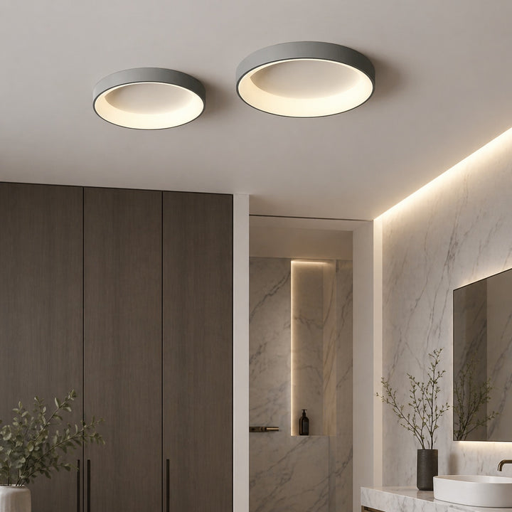 Modern Flush Mount Ceiling Light Round LED Fixture for Indoor Living Room Bedroom