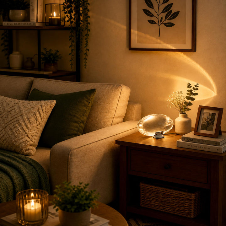 Modern Table Lamp with Adjustable Shade Metal Base LED Light Feature for Bedroom or Desk