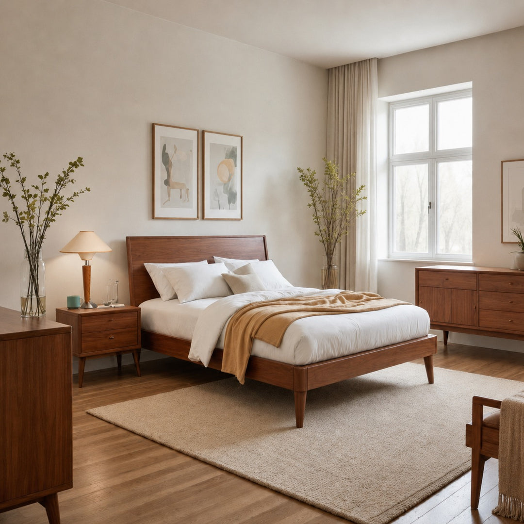 Modern Table Lamp with Adjustable Shade and Wooden Base LED for Home and Office Use