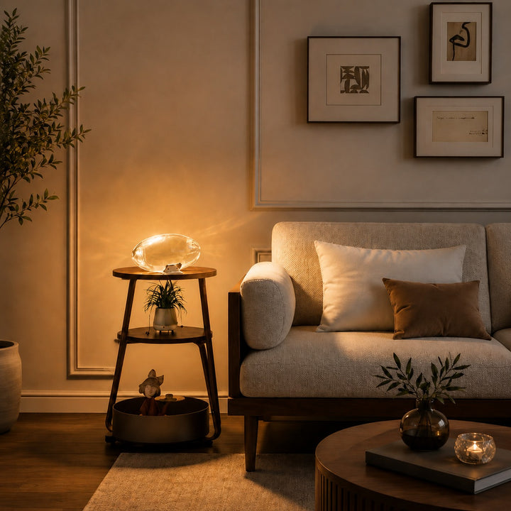 Modern Table Lamp with Adjustable Shade Metal Base LED Light Feature for Bedroom or Desk