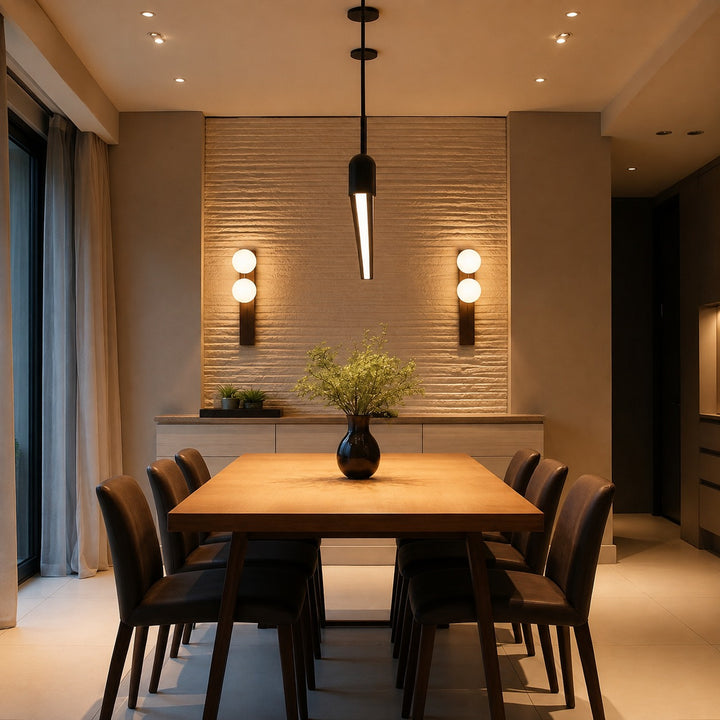 Modern Wall Light Wall Mounted Walnut Wood Glass Shade Hardwired G9 Base Dimmable 110-240V