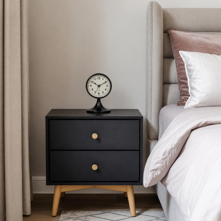 Modern Metal Alarm Clock with Silent Quartz Movement and Backlight for Easy Nighttime Reading